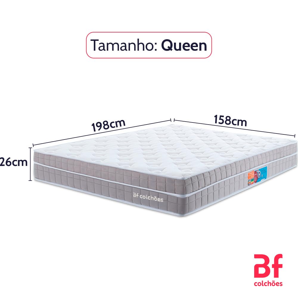 Colchão Queen Premium Molas Ensacadas com Espuma D33 Astronasa